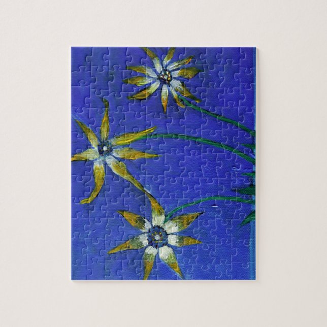 Arte texturizada de flores  Quebra-cabeça com Caix (Vertical)