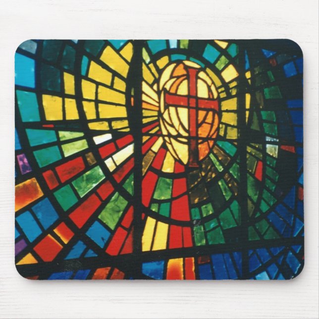Arte transversal ressurected vitral do mousepad (Frente)