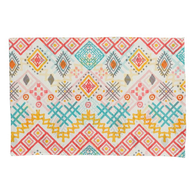 Arte tribal: impressão boho geométrico. (Frente)