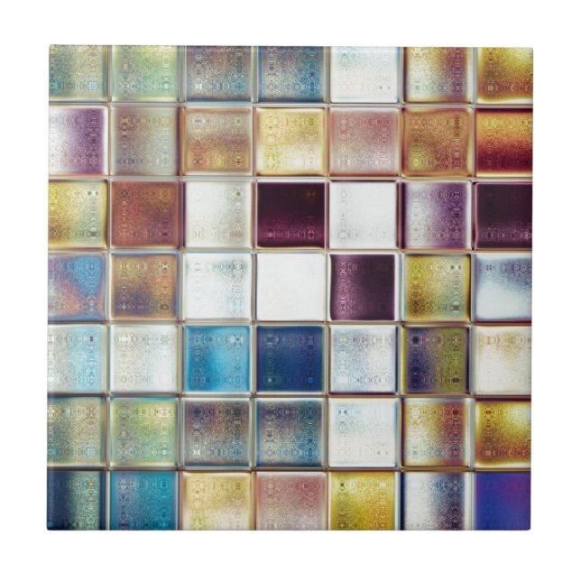 Arte tropical do azulejo de mosaico das memórias (Frente)