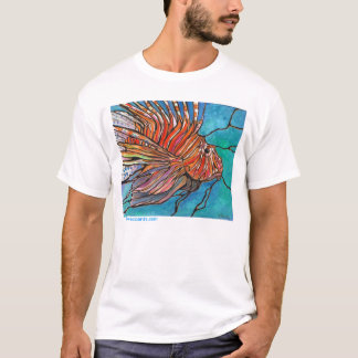 ARTE tropical do t-shirt de Turkeyfish dos peixes