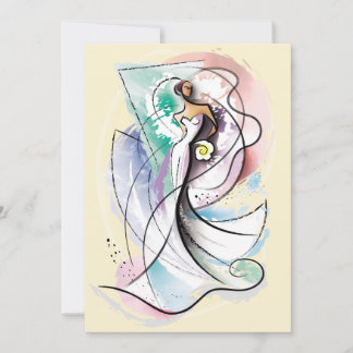 Arte vetorial de noiva de casamento linda