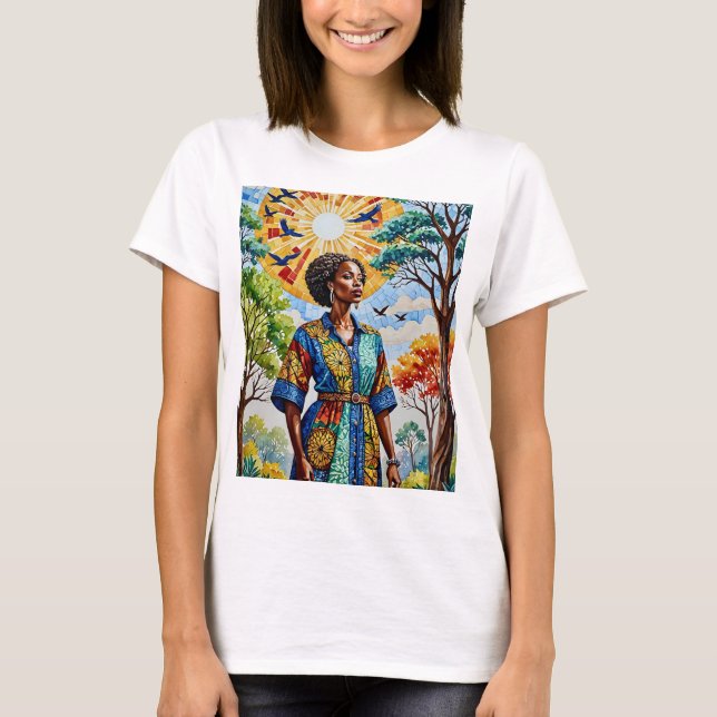 Arte vibrante de T-Shirt Tee (Frente)