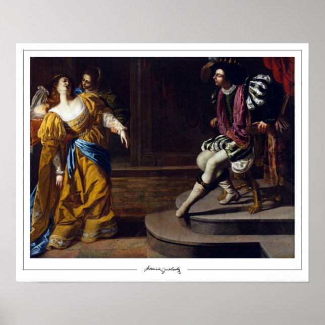 Artemisia Gentileschi Zedign Art Poster nº 20 (Frente)