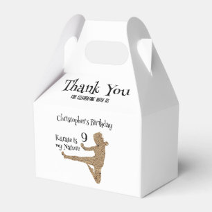 Artes Marciais Karate Aniversário Obrigado Caixa d