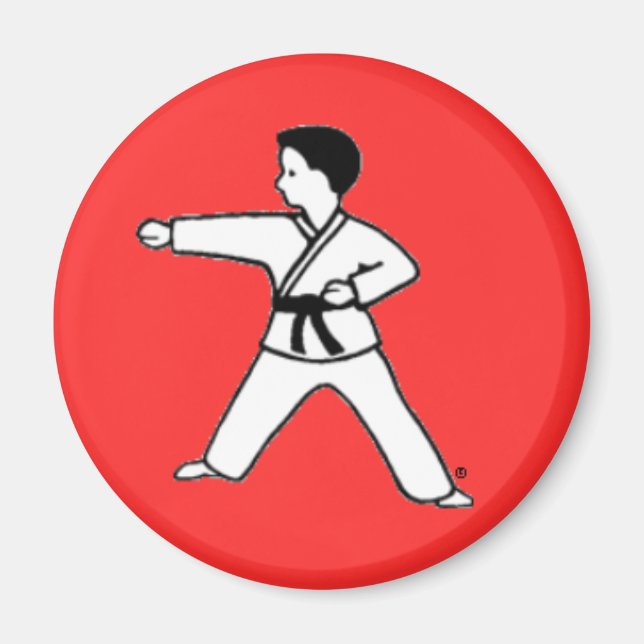 Artes marciais Kid 3 íman vermelho (Frente)