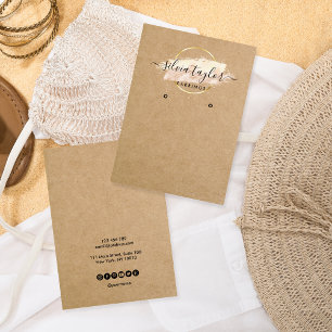 Artesanato de caligrafia Cartão de exposição