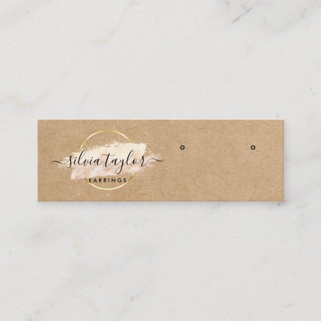 Artesanato de caligrafia Cartão de exposição (Frente)