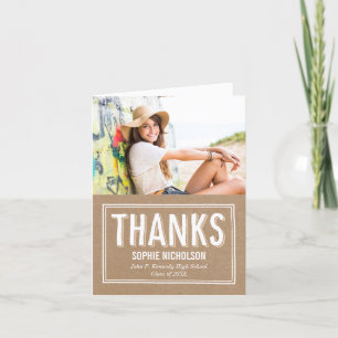 Artesanato de Cartões de agradecimentos para Gradu