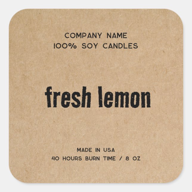 Artesanato de etiqueta de produto com etiqueta mín (Frente)