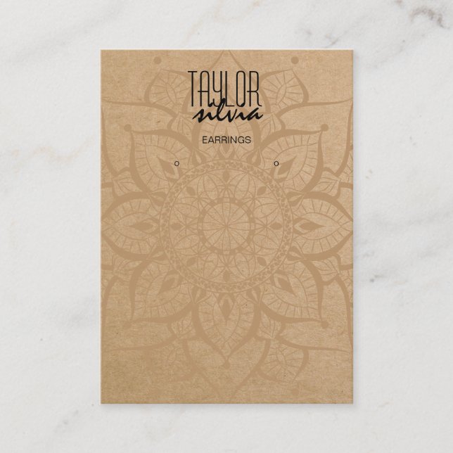 artesanato de mandala Cartão de apresentação (Frente)