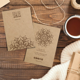 artesanato de mandala Cartão de apresentação