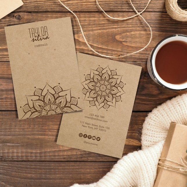 artesanato de mandala Cartão de apresentação (Criador carregado)