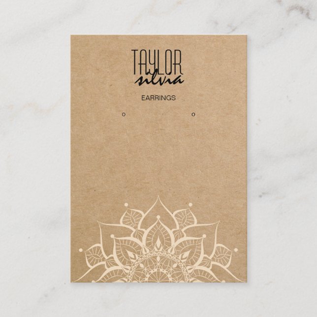 artesanato de mandala Cartão de apresentação (Frente)