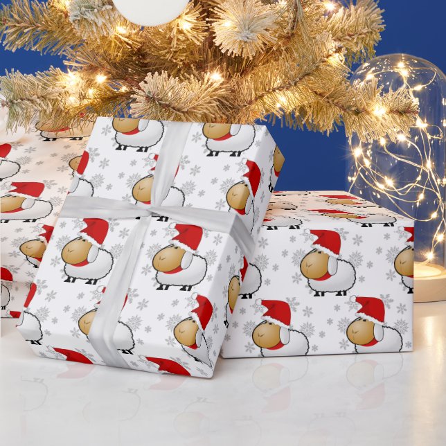 Artesanato de Ovelha de Natal ou Papel de Embrulho (Feriados)