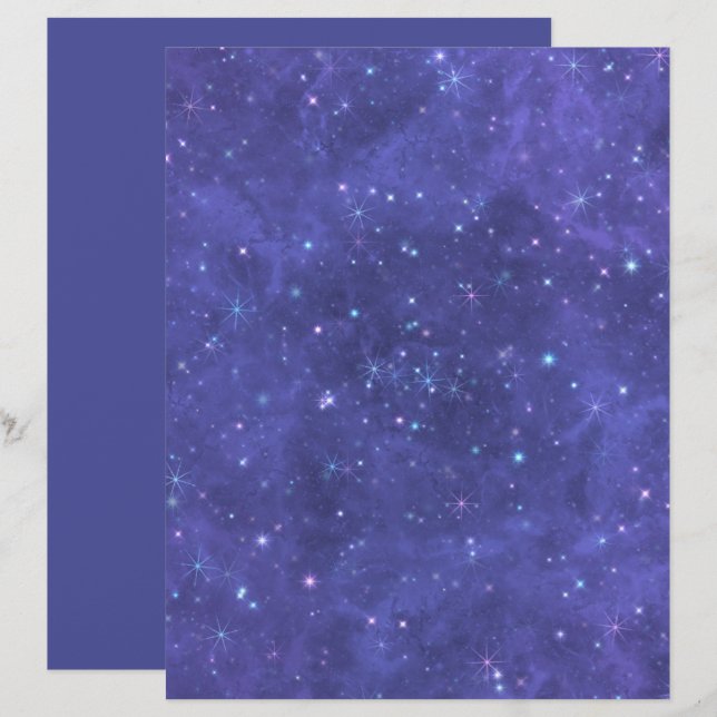 Artesanato Escuro de Starry Night/Papel de Scrapbo (Frente/Verso)