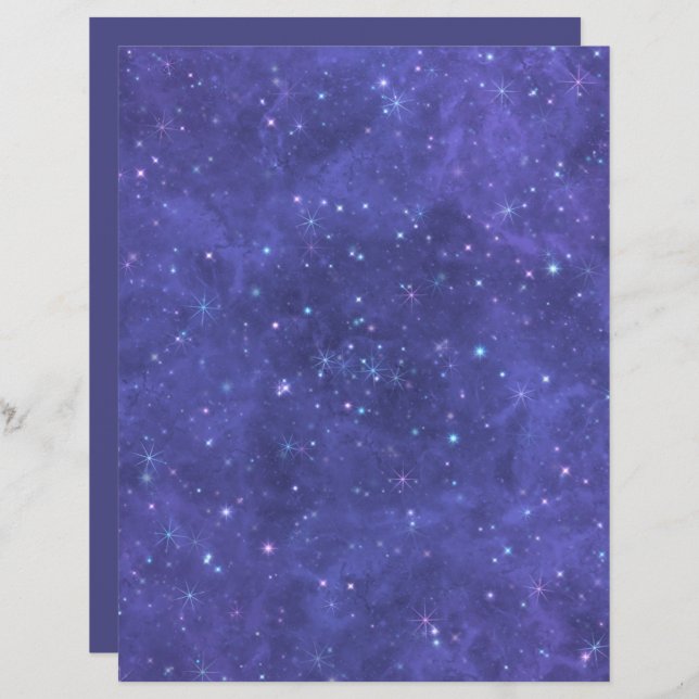 Artesanato Escuro de Starry Night/Papel de Scrapbo (Frente/Verso)