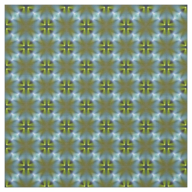 Artesanatos verdes azuis Glitch2 Tecido (Modelo)