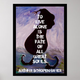 Arthhur Schopenhauer - Cotação - Poster