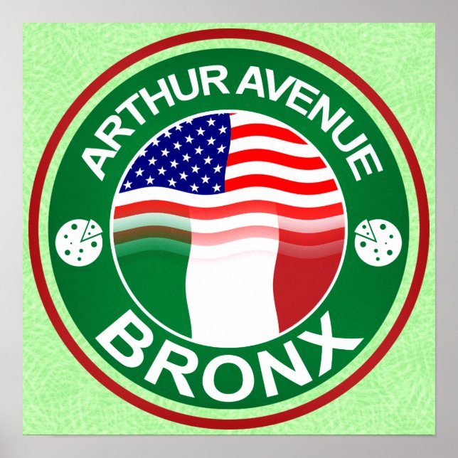 Arthur Ave Bronx - Impressão Poster italiano ameri (Frente)
