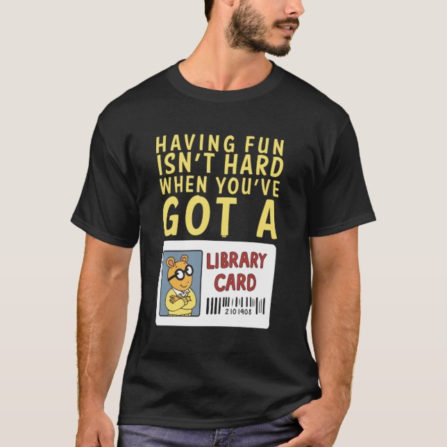 Arthur Library Card T-Shirt (Frente)