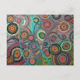 Articks artísticos num cartão postal (Peacock)