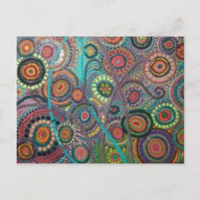 Articks artísticos num cartão postal (Peacock) (Frente)