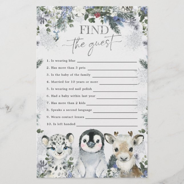 Artico Animal Winter Onederland Encontra Convidado (Frente)