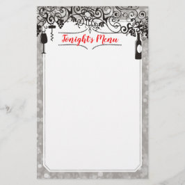 Artigos de comida e de provando de vinho