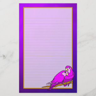 Artigos de papelaria alinhados finos Amethyst