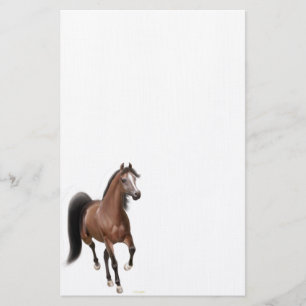 Artigos de papelaria árabes do cavalo da baía