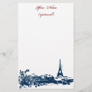 Artigos de papelaria artísticas da torre Eiffel d