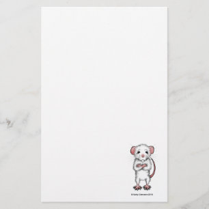 Artigos de papelaria bonitos do rato