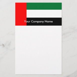 Artigos de papelaria com a bandeira de United Arab