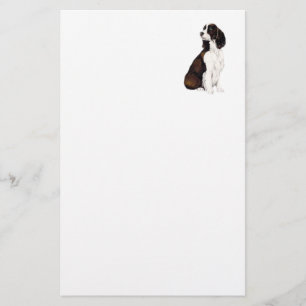 Artigos de papelaria da arte do cão do Spaniel de