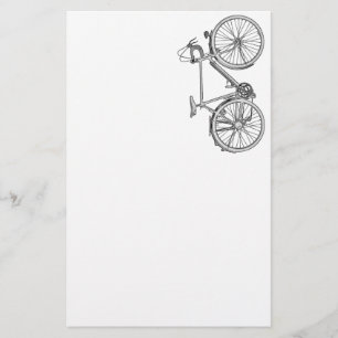 Artigos de papelaria da bicicleta do vintage