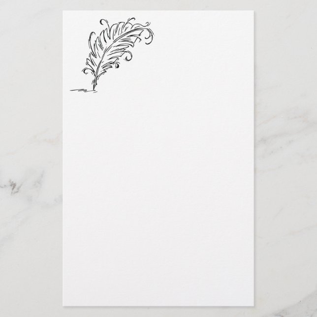 Artigos de papelaria da caneta de Quill (Frente)