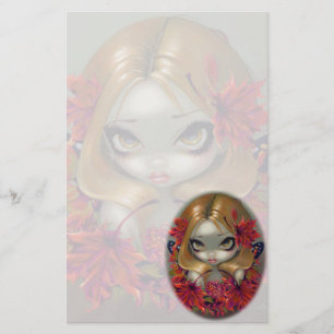 "Artigos de papelaria da fada do bordo vermelho"