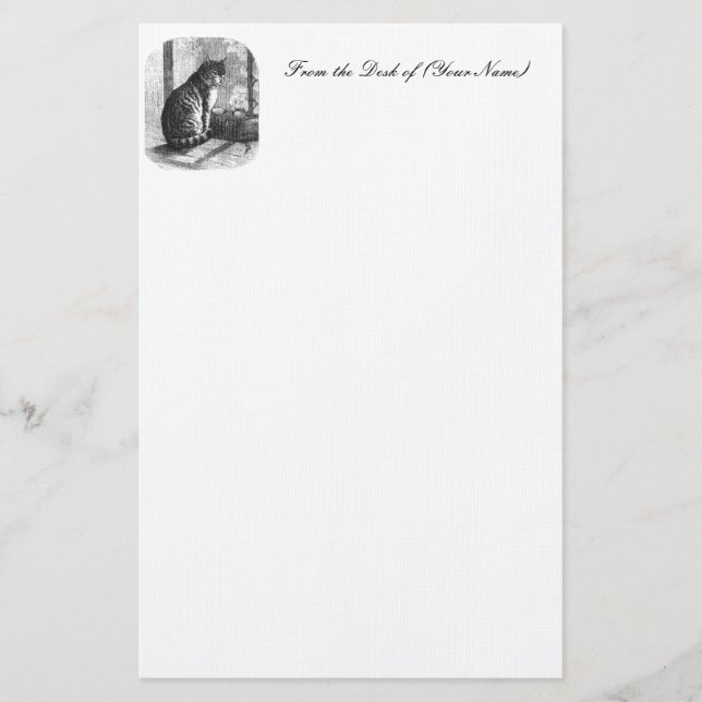 Artigos de papelaria da ilustração do gato do (Frente)
