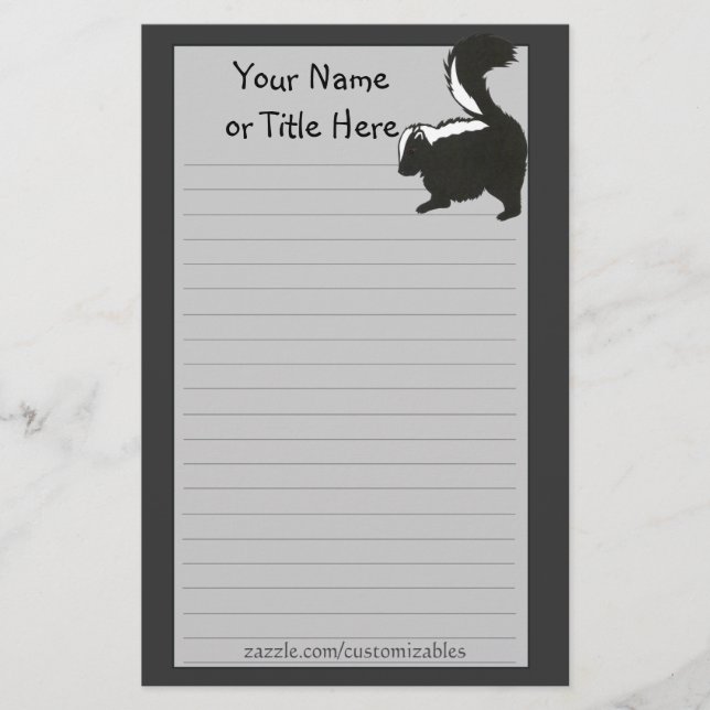 Artigos de papelaria da jaritataca (Frente)