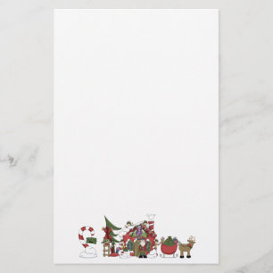 Artigos de papelaria da oficina do papai noel