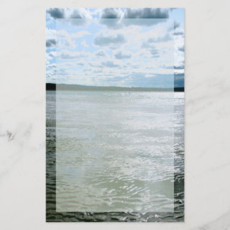 Artigos de papelaria da paisagem da praia de Long