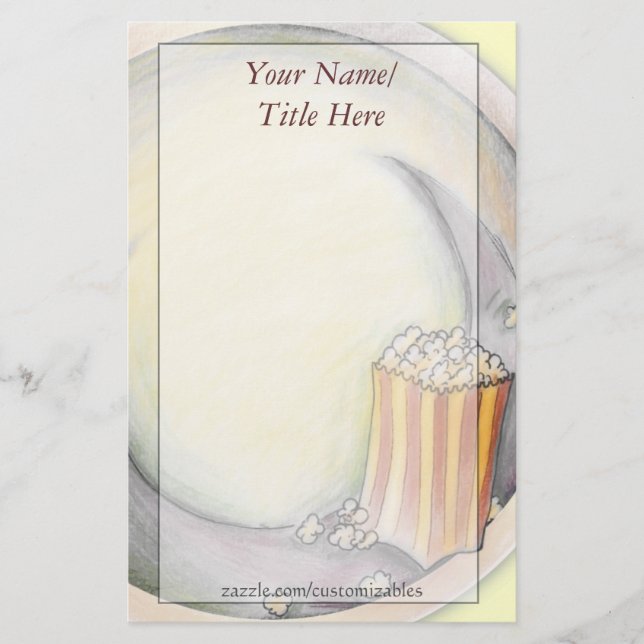 Artigos de papelaria da pipoca (Frente)