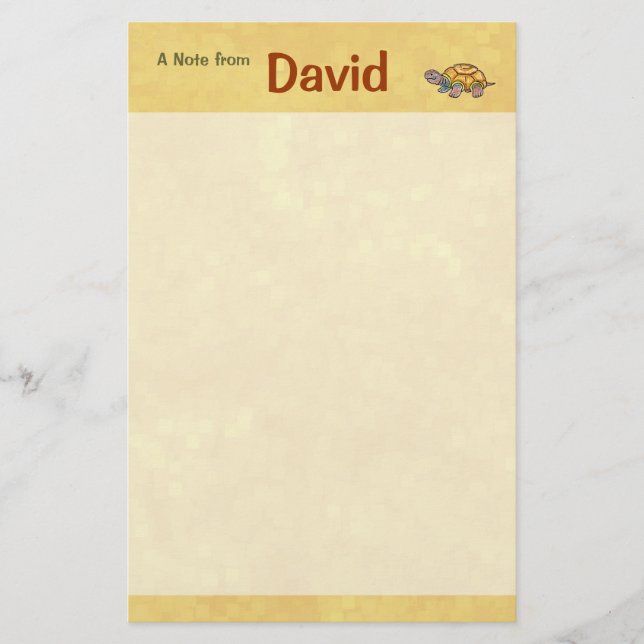 Artigos de papelaria da tartaruga (Frente)