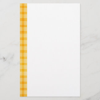 Artigos de papelaria da verificação do amarelo do