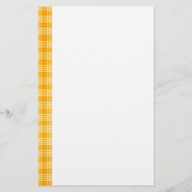 Artigos de papelaria da verificação do amarelo do (Frente)