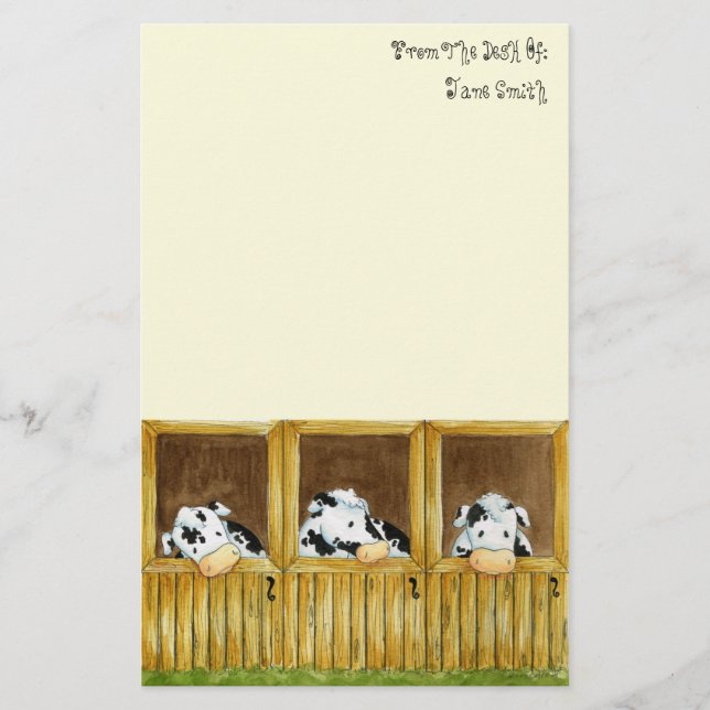 Artigos de papelaria da vinha do Barnyard (Frente)