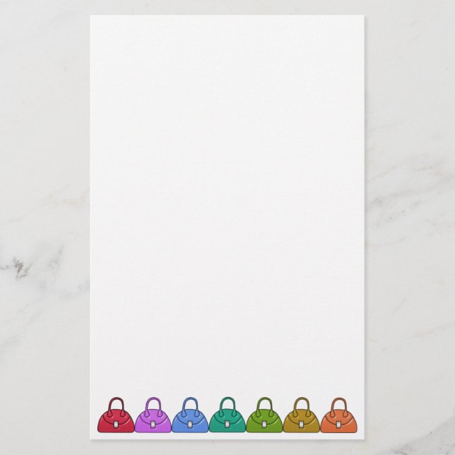 Artigos de papelaria das bolsas (Frente)