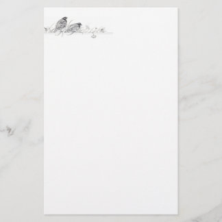 Artigos de papelaria das codorniz