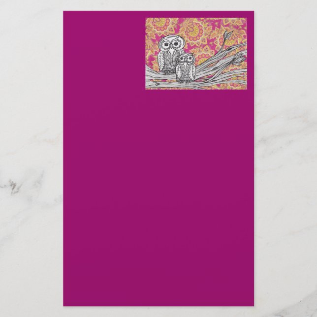 Artigos de papelaria das corujas 36 (Frente)